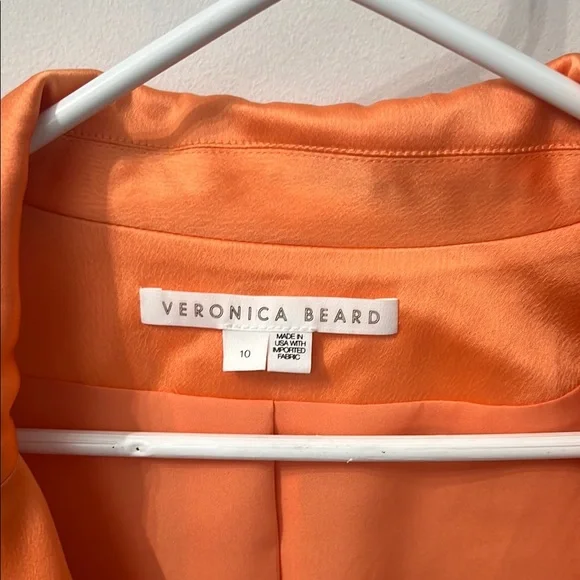 Veronica Beard Vibrant Orange Suit Jacket - Picture 3 of 12